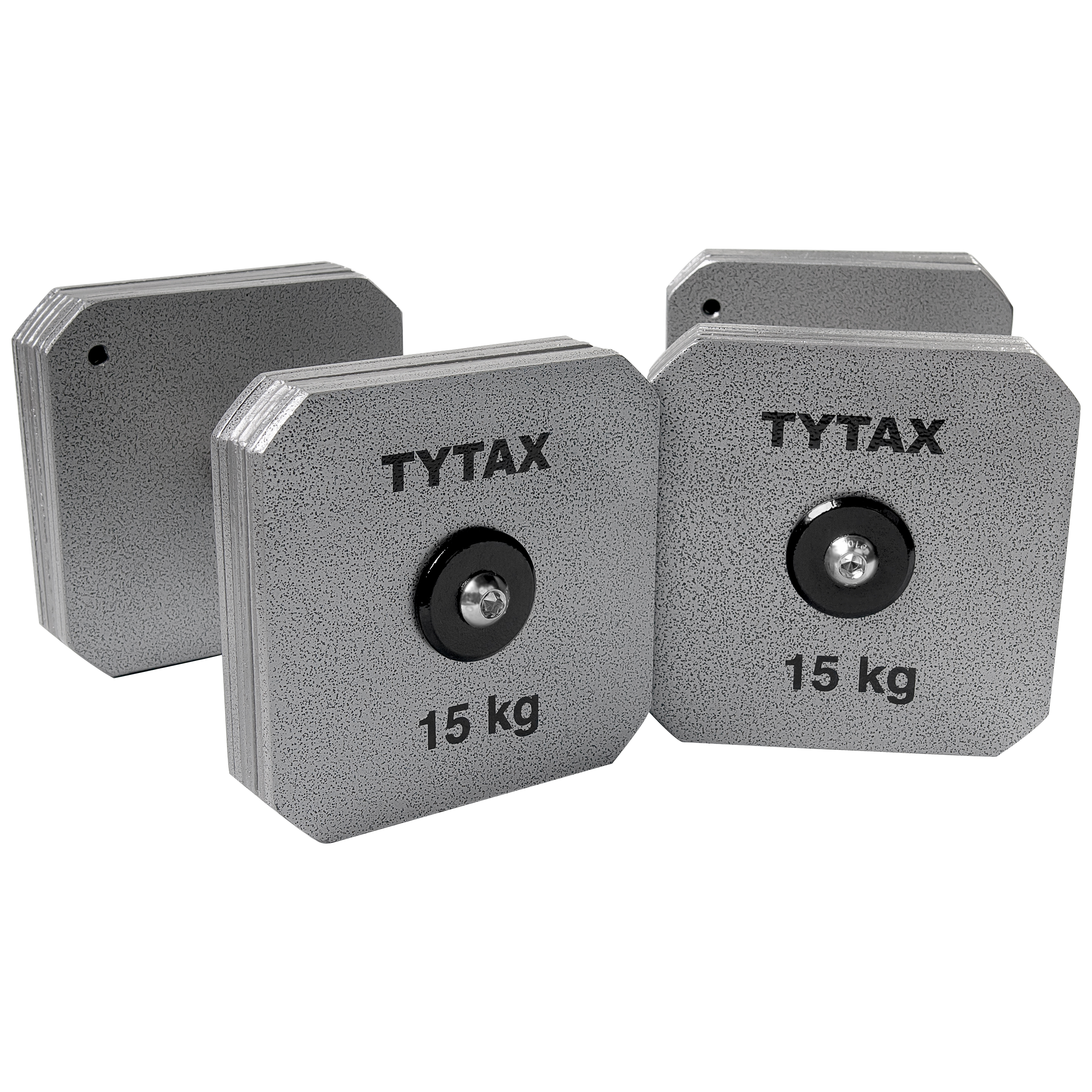 TYTAX 15KG – Original Silver Steel Dumbbell