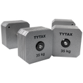 TYTAX 35KG – Original Silver Steel Dumbbell